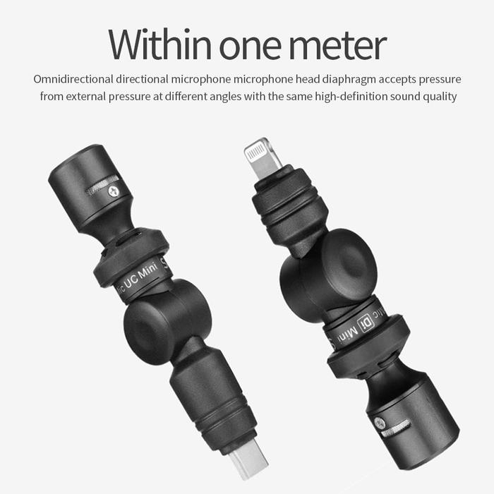 Saramonic Di UC Mini Microphone Smart mic with Type C Lightning Interface for iPhone Android Smartph