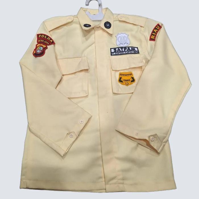 Seragam PDL Satpam lengkap dengan atribut bordir (baju & celana)
