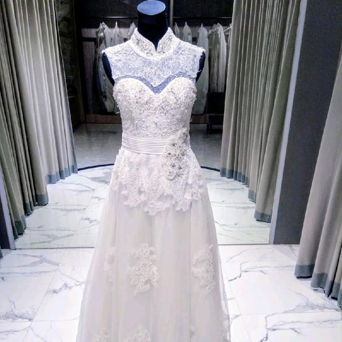 Dress Wedding TE 160 Gaun Pengantin Wanita Mewah