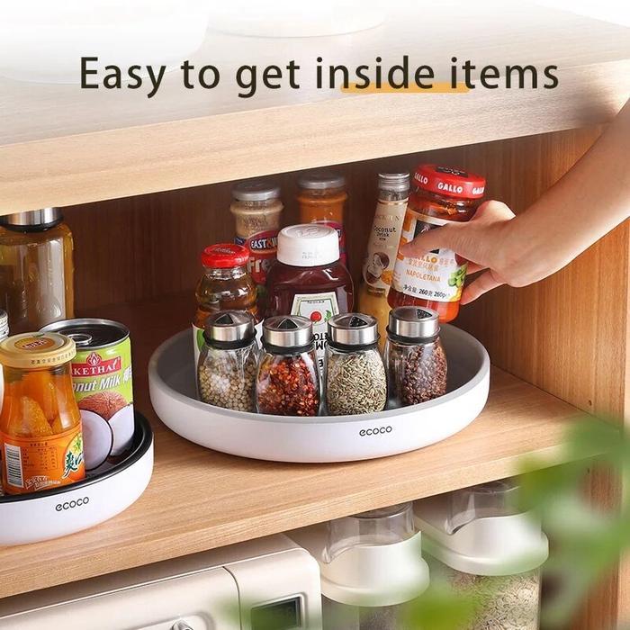 ECOCO 360° rotating storage box - Box kosmetik rak dapur rak bumbu multifungsi bisa diputar