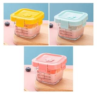 Tempat Mpasi Kaca Wadah Mpasi Kaca Penyimpanan Mpasi Glass Baby Food Container Kotak Mpasi Kaca BPA 