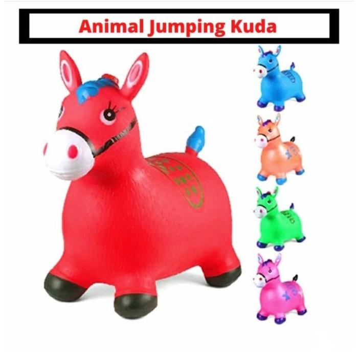Mainan Animal Jumping Kuda Karet