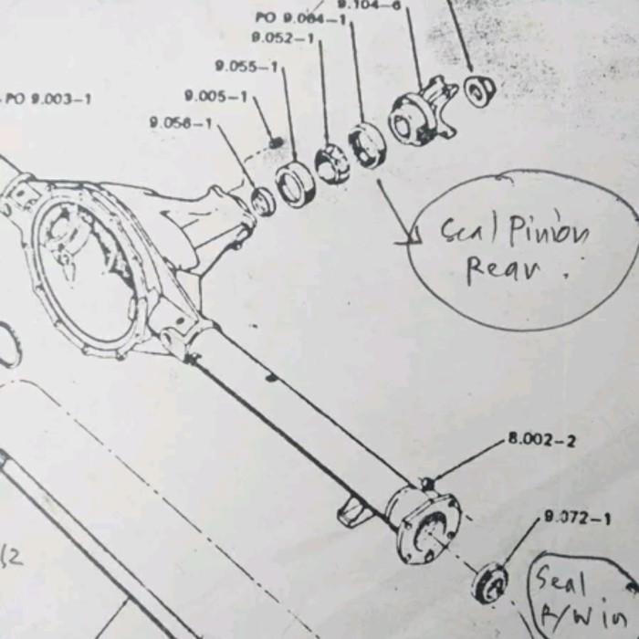 Seal Pinion Belakang CJ7 Oil Seal Gardan Belakang CJ-7 T1