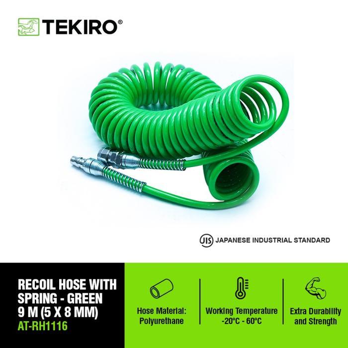 TEKIRO RECOIL HOSE - TEKIRO SELANG ANGIN KOMPRESOR 5X8MM / SELANG SPIRAL / SELANG ANGIN