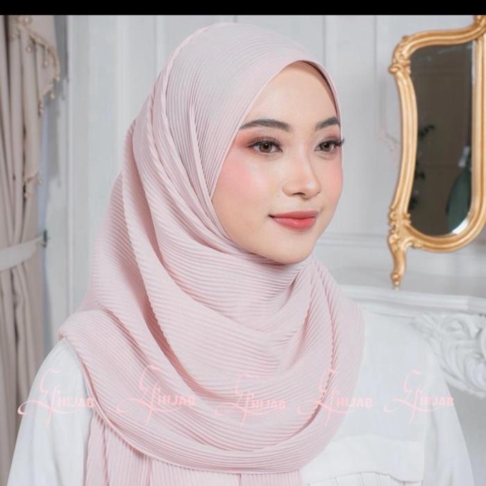 Pashmina Plisket REJECT PABRIK/ cacat pabrik