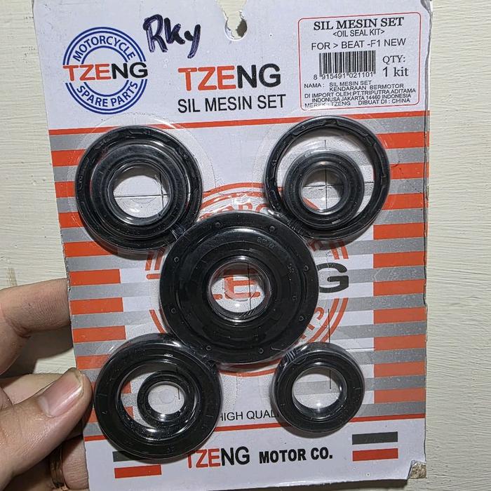 seal komplit / sil set / Oil seal komplit Honda BeatF1 Tzeng