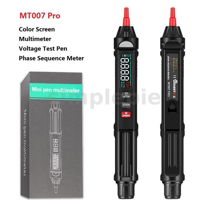 Mustool Multimeter Digital 3 In 1 True RMS Layar Warna + Pen Uji
