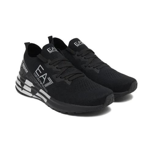 SEPATU CRUSHER EA7 ARMANI EMPORIO BLACK WHITE ORIGINAL AUTHENTIC
