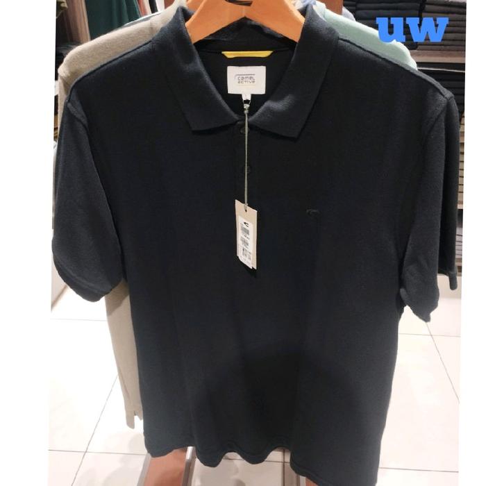 KAOS POLO SHIRT CAMEL ACTIVE BAHAN KATUN WARNA HITAM