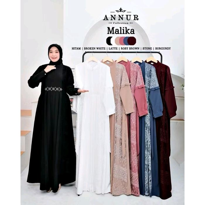 MALIKA DRESS BRUKAT ORY AN NUR COLLECTION/GAMIS BRUKAT EXLUSIVE/GAMIS KONDANGAN/GAMIS LEBARAN  Musli