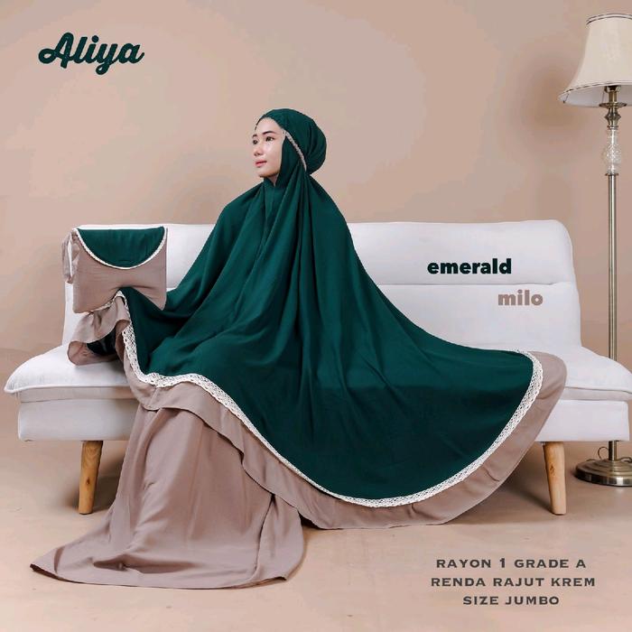Mukena Aliya Mukena Cantik Nyaman Adem Halus Mukena Muslimah Dewasa Bahan Rayon Grade A Premium Size