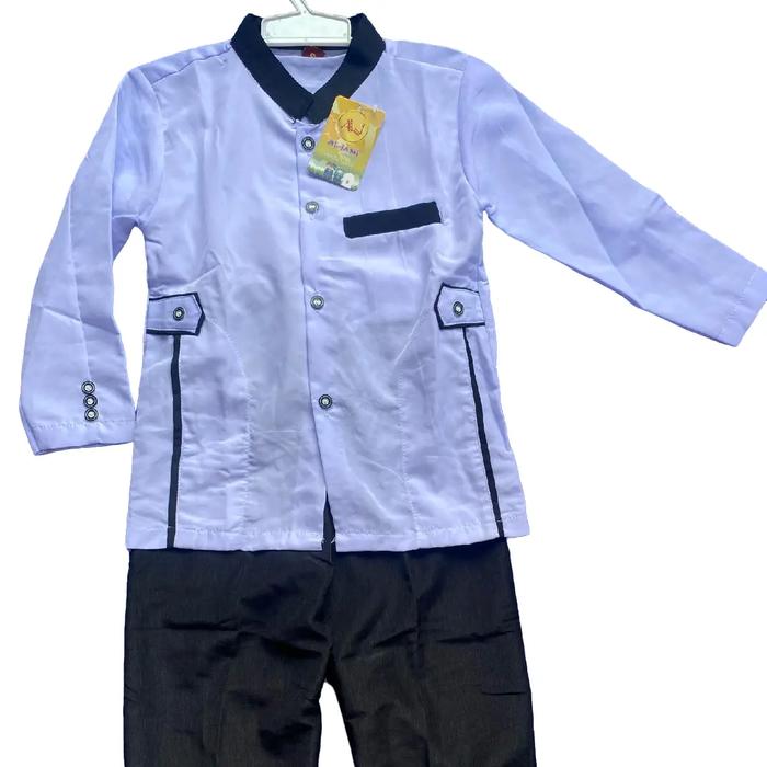 baju koko setelan anak  merek A&j / Aljami   sangat nyaman dipakai untuk sekolah Ra MD atau buat keg