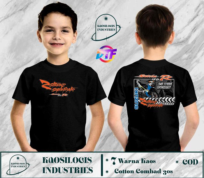 Kaos Anak Racing Satria 150 R 2 Stroke Two Stroke 2 Tak Baju Distro Motor Herex Underbone DB-Kaosilo