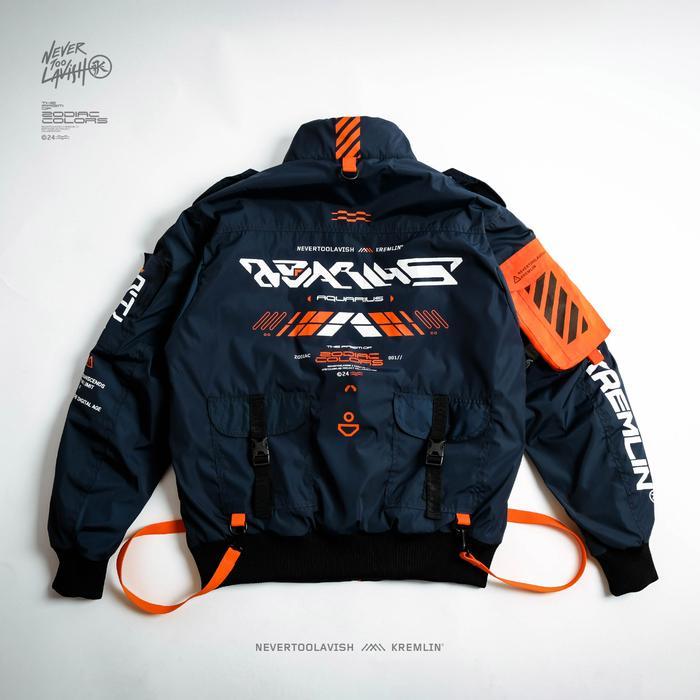 KREMLIN x NEVERTOOLAVISH Bomber Jacket Zodiac Colors - AQUARIUS