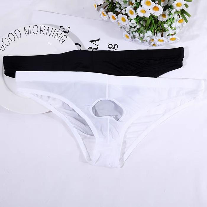 Celana Dalam Pria Nyaman Transparan Open Thong Bahan Renda Y050- Segitiga Dewasa