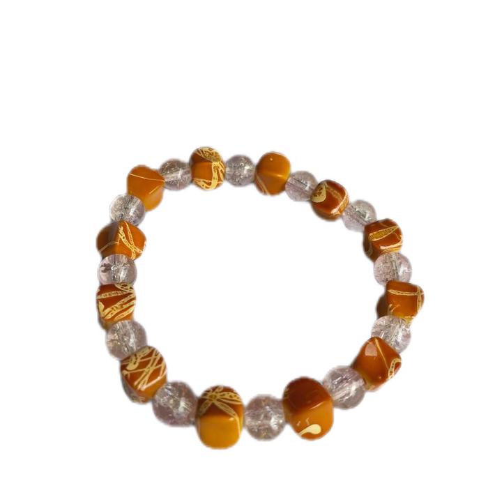 Gelang viston rubber kristal kombinasi