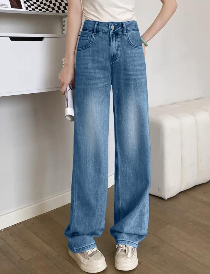 [BAYLE] - 1020 LS JEANS | Celana Panjang Jeans Loose Jeans Ripped Jeans Highwaist Wanita Skinny Stre
