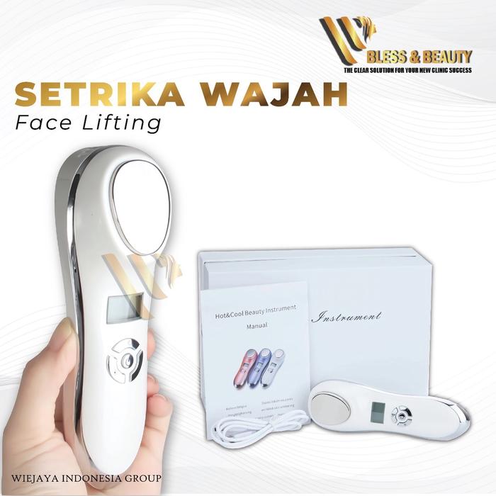 Alat Setrika Wajah Original Facelift Hot and Cold Face Lifting Anti Aging Menghilangkan Kerutan
