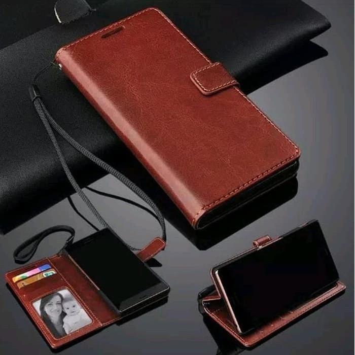 CASING VIVO V7 V 7 V7 PLUS Y79 DOMPET KULIT LEATHER FLIP COVER WALLET