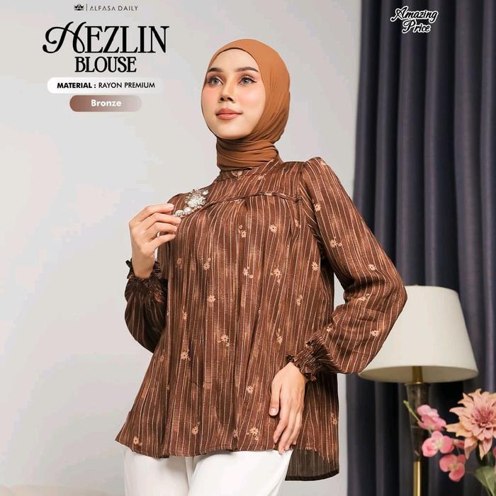 HEZLIN BLOUSE BY ALFASA DAILY || Blouse motif || Blouse Rayon || Blouse alfasa