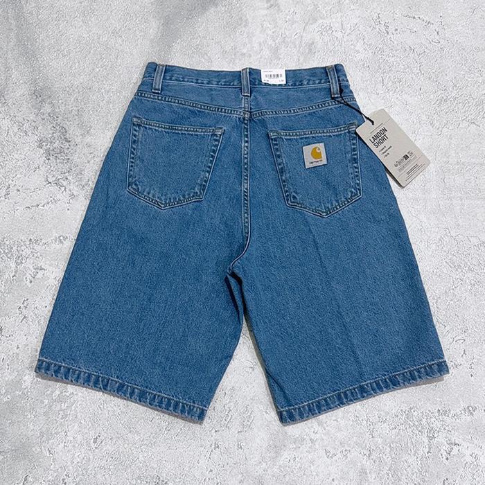 Carhartt WIP Landon Short Pant Blue Heavy Stone Wash