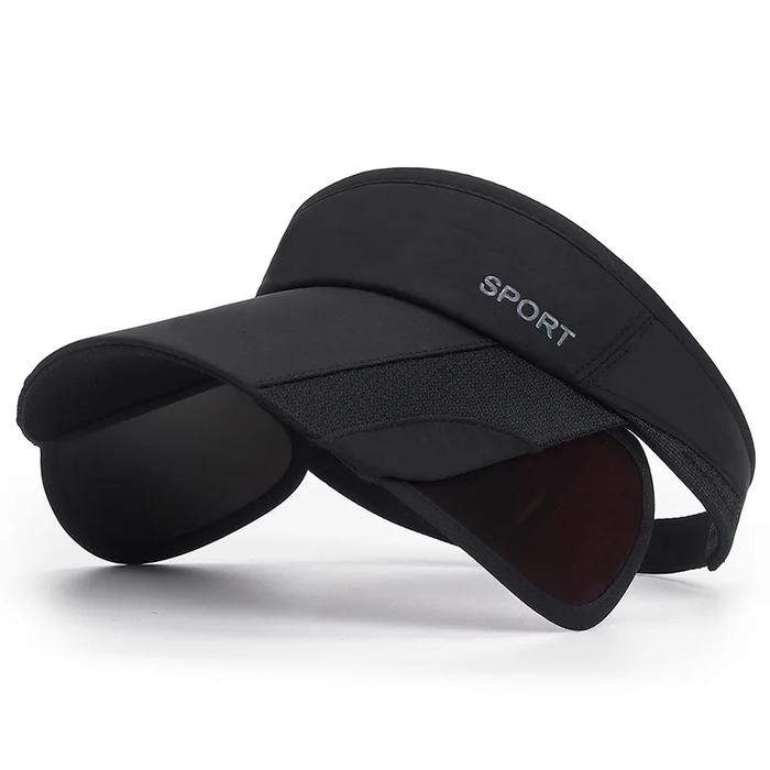 Summer Sports Wide Brim Sun Hats for Women Sun Protection Visor Caps Sport Print Retractable Brim Fe