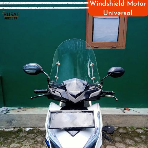 Terlaris Windshield Universal Windshield Appel Motor Matic Kaca Depan Visor Windshield Scoopy Tameng