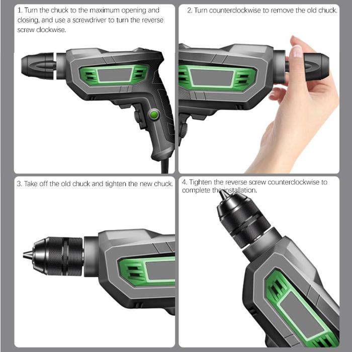KEPALA BOR KEYLESS DRILL CHUCK 10 MM KEPALA MESIN BOR