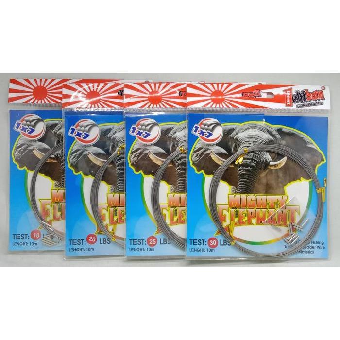 TALI NECKLINE ICHIBAN MIGHTY ELEPHANT 1X7 | Kawat | Aksesoris Pancing - 15LB