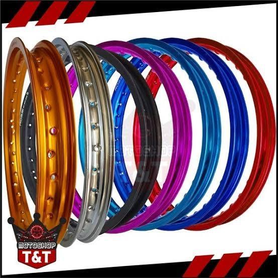 Velg Rossi Rossy Wm 140 160 185 215 Ring 14 Black Silver Blue Not Tdr Pasti Ori