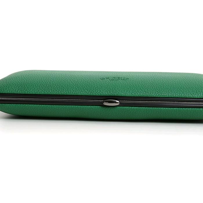 SAVINELLI GREEN LEATHER CIGAR CASE 3 FINGER