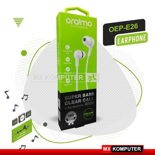 Oraimo Super Bass Clear Call Earphone With Mic OEP-E26