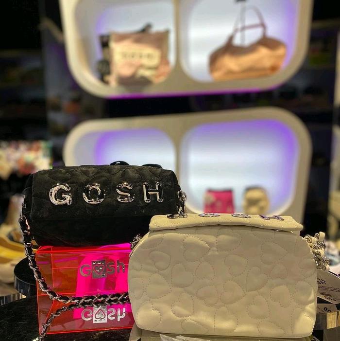 [Bisa COD] Tas Gosh Original New art 357 Black Beige