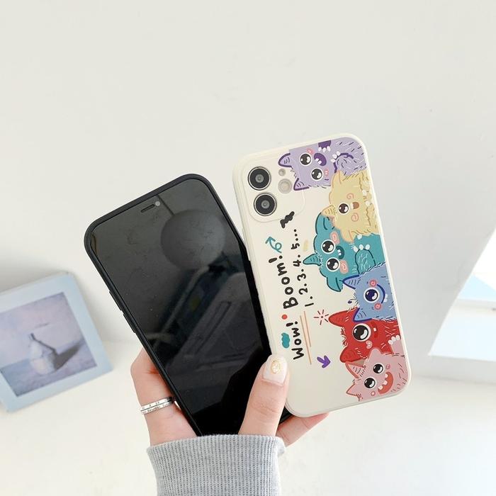 Cute monster Softcase iPhone11 softcase untuk iPhone 11 Pro Max X Xr X Max 7 8 Plus 12 Pro Max