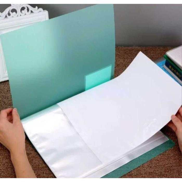Binder Plastik Kertas Kantor Sekolah 60 Sheet A4 Multiwarna