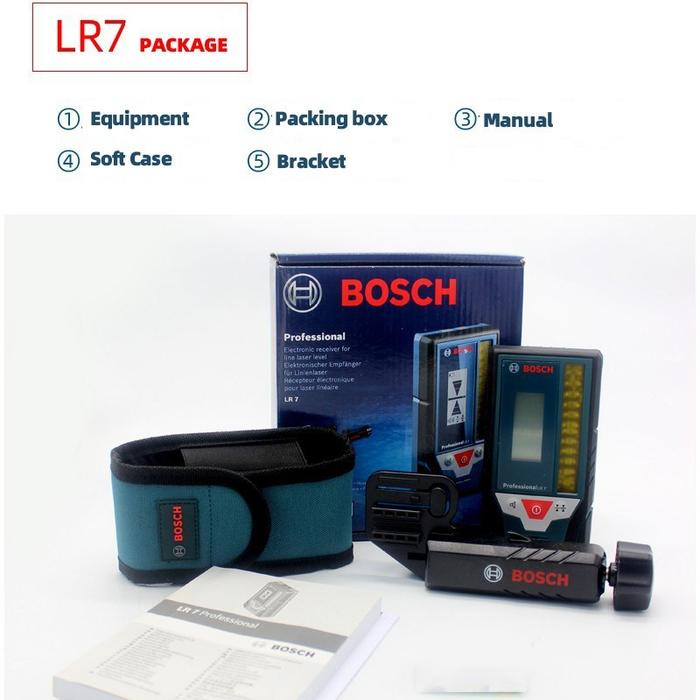 Bosch Professional Laser Level Receiver LR7 Suitable for