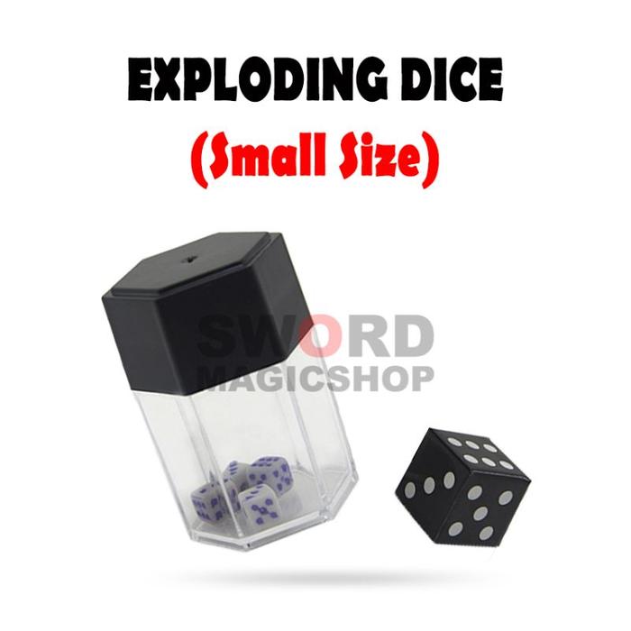 Alat Sulap Exploding Dice Small - Boom Dice - Sulap Dadu - Sulap Dadu Buyar - Sword Magic Shop