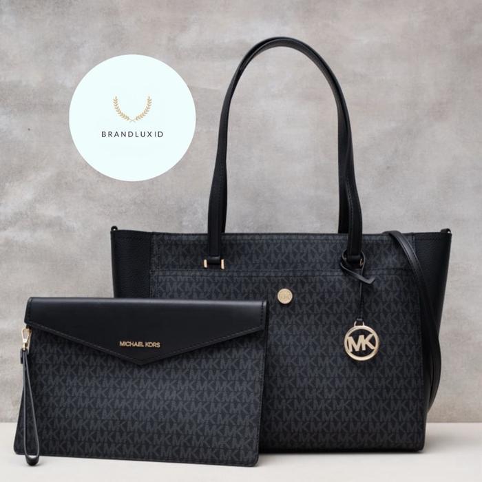 Michael Kors Maisie large logo 3-in-1 tote bag Brown & Black