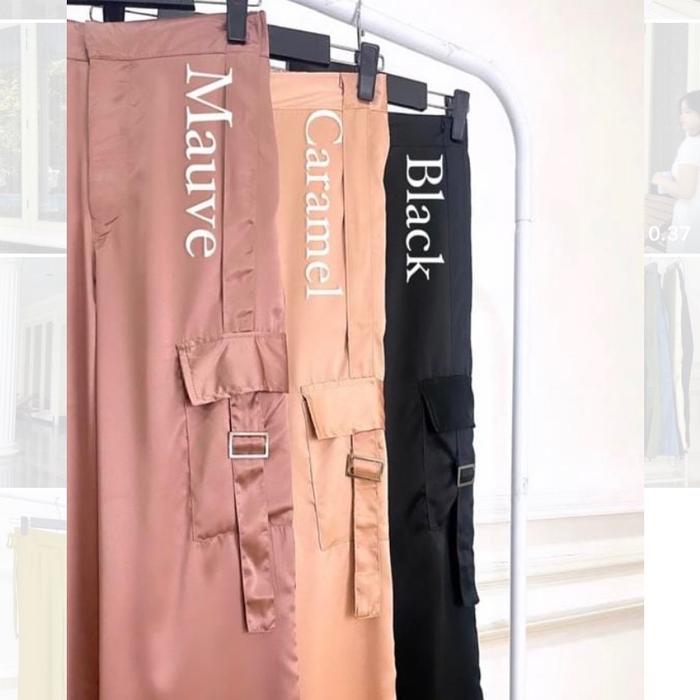 Fendi Silk Cargo pants [ Glam Babe ]