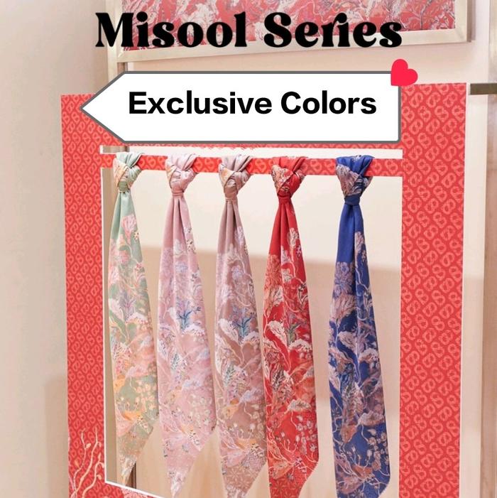 LIMITED! Butoonscarves Misool PINK MANTA, SEAWEED, PAVONA NWT