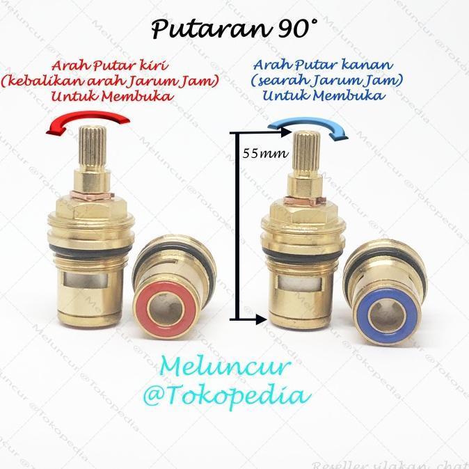 (Cooger) Spindle Kran Keran S1015 Jantung Sparepart Wastafel Panas Dingin