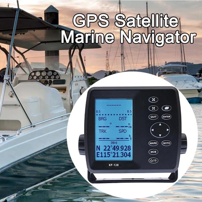 KP128 GPS Navigator Satelit Laut Perahu Nelayan dengan Antena GPS