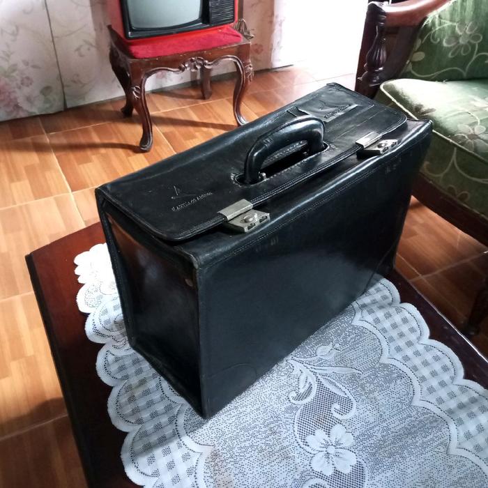 Koper Kulit Jadul antik Vintage Lawas Tua Retro