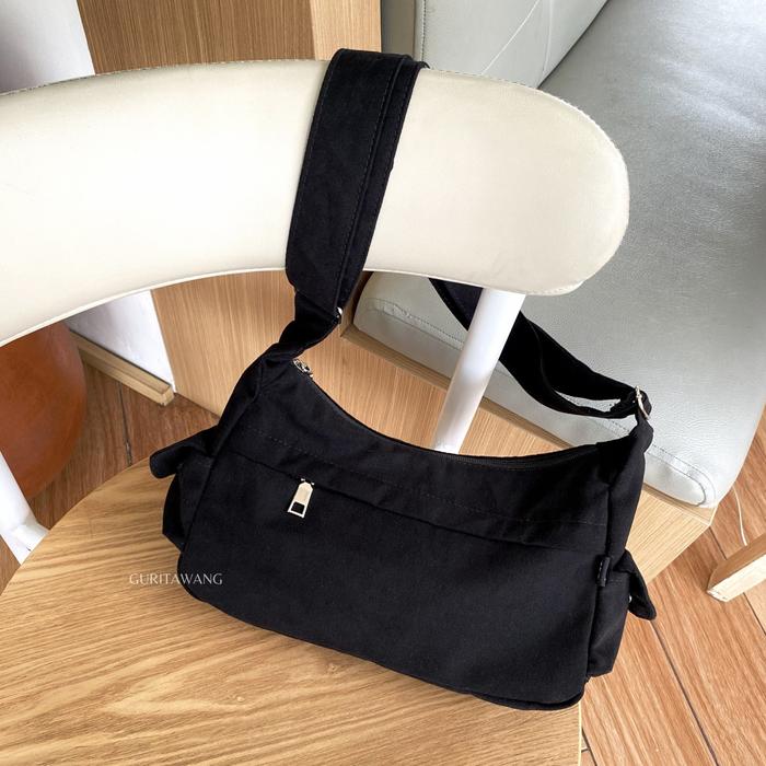 [GURITAWANG] Slingbag Ruby Bag Kanvas Tas Selempang & Bahu Kasual Wanita Canvas