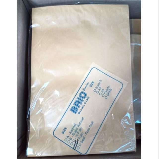 GROSIR Amplop Coklat Folio TERMURAH/Map Coklat/Envelope Samson/Amplop F4/Amplop Online Shop