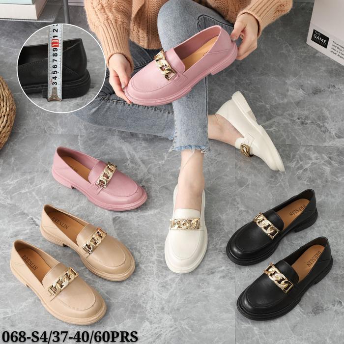 Promo Sandal Wanita Jelly Wedges Breslin Slip On Hak Rendah 068-S4 Shoes COD