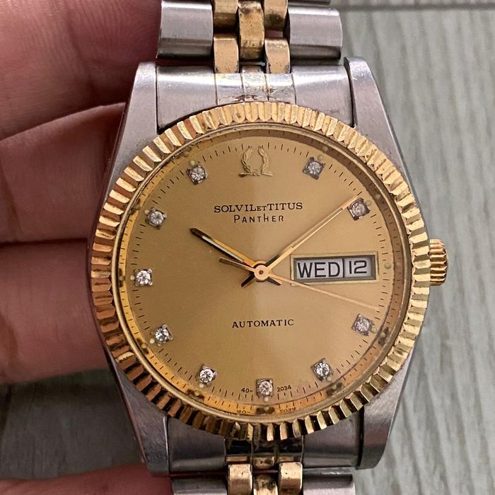 Solvil Titus Two Tone Automatic gold Dial Day Date All Original
