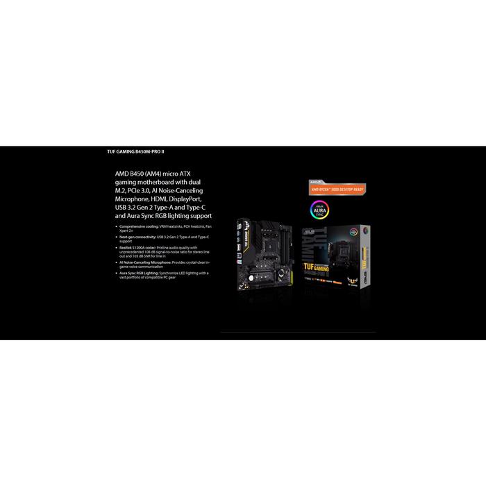 AMD Ryzen 5 5600 R5 5600 CPU + ASUS TUF GAMING B450M PRO II