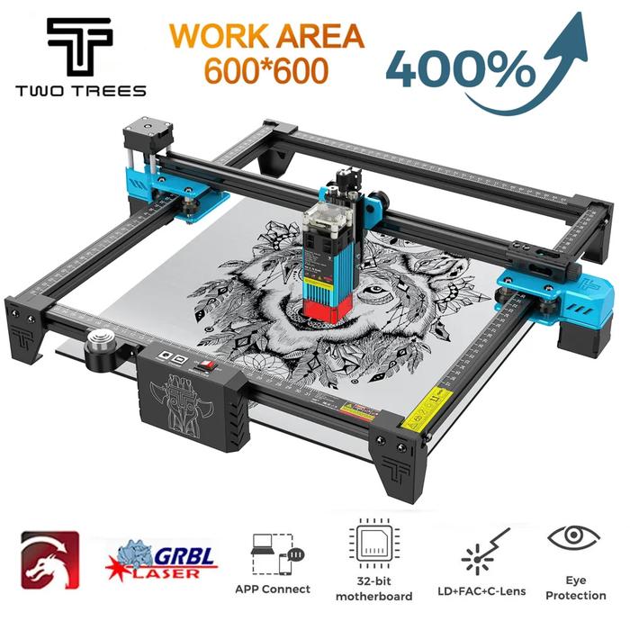Laser Engraver CNC Router TTS-55 Pro Metal Laser Engraving Cutting