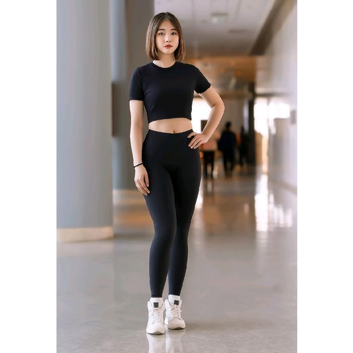 Legging Wanita Import Tebal | Bahan Nyaman & Lentur | Anti Nerawang | Viral Di Tiktok